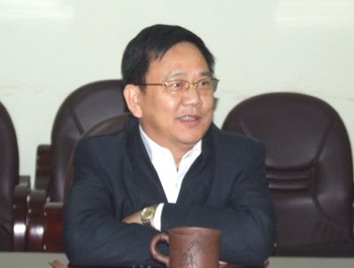 桂林市国土资源局局长何年养一行到访我院