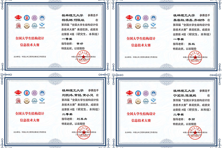 我校学子在第四届“全国大学生结构设计信息技术大赛”中喜获佳绩